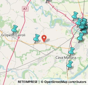 Mappa Via Roma, 27020 Carbonara al Ticino PV, Italia (6.42)