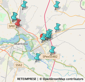 Mappa Via Don Giovanni Bosco, 46030 San Giorgio di Mantova MN, Italia (3.68667)