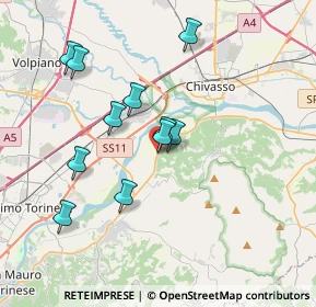 Mappa Via Chivasso, 10090 Chivasso TO, Italia (3.30091)