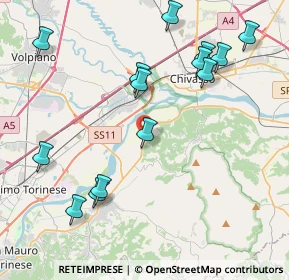 Mappa Via Chivasso, 10090 Chivasso TO, Italia (4.65)