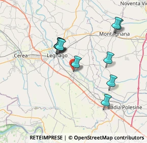 Mappa Via Campanari Sud, 37049 Villa Bartolomea VR, Italia (6.82273)