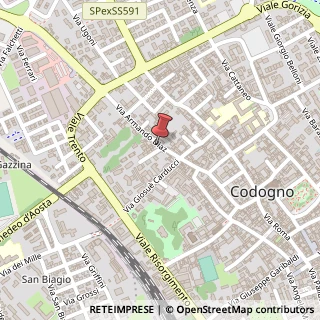Mappa Via Armando Diaz, 30, 26845 Codogno, Lodi (Lombardia)