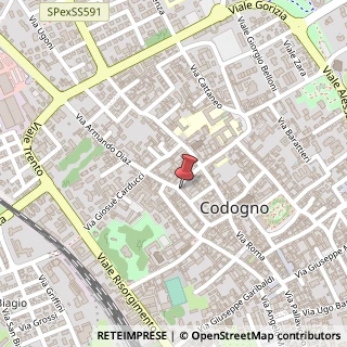 Mappa Via Dante Alighieri, 31, 26845 Codogno, Lodi (Lombardia)