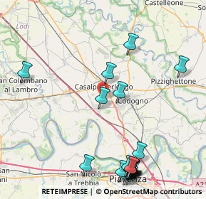 Mappa Cascina San Luca, 26841 Casalpusterlengo LO, Italia (10.781)