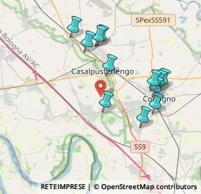Mappa Cascina San Luca, 26841 Casalpusterlengo LO, Italia (3.70167)