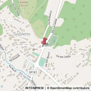 Mappa Via S. Secondo, 2, 10040 Givoletto, Torino (Piemonte)