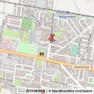 Mappa Via Giuseppe Garibaldi, 28, 27011 Belgioioso, Pavia (Lombardia)