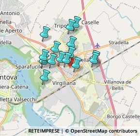 Mappa Via Sordello, 46030 San Giorgio di Mantova MN, Italia (1.21733)