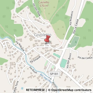 Mappa Via San Secondo, 17, 10040 Givoletto, Torino (Piemonte)