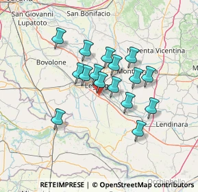 Mappa Via Marchesa, 37045 Legnago VR, Italia (10.72563)