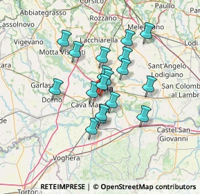 Mappa Via De Nicola Enrico, 27028 San Martino Siccomario PV, Italia (10.54889)