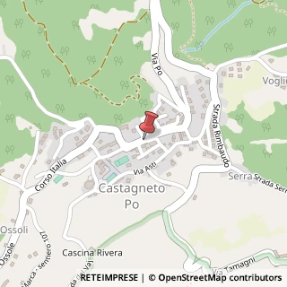 Mappa Piazza Francesco Rovere, 3, 10090 Castagneto Po, Torino (Piemonte)