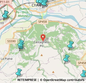 Mappa SP99, 10090 Castagneto Po TO, Italia (3.59)