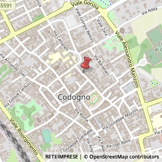 Mappa Via Felice Cavallotti, 6, 26845 Codogno, Lodi (Lombardia)