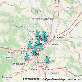 Mappa Via Cottolengo, 10079 Mappano TO, Italia (9.315)