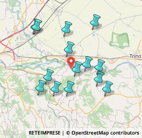 Mappa Strada Provinciale, 13044 Crescentino VC, Italia (7.01)