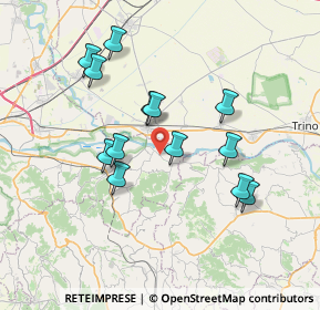 Mappa Strada Provinciale, 13044 Crescentino VC, Italia (6.66154)