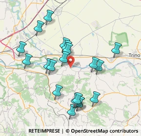 Mappa Strada Provinciale, 13044 Crescentino VC, Italia (7.6105)