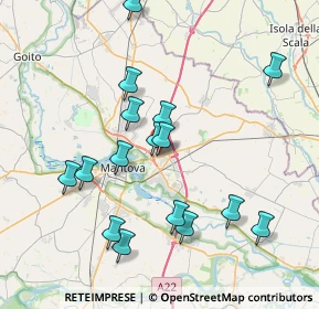 Mappa Via Guglielmo Marconi, 46030 Mottella MN, Italia (7.78125)