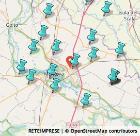 Mappa Via Guglielmo Marconi, 46030 Mottella MN, Italia (8.9035)