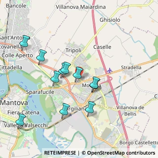 Mappa Via Guglielmo Marconi, 46030 Mottella MN, Italia (1.85)