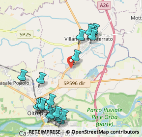 Mappa Monferrato Shopping Center, 15030 Villanova Monferrato AL, Italia (2.5535)