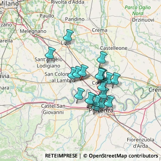 Mappa Via Ferrino Fanfani, 26864 Ospedaletto Lodigiano LO, Italia (10.9485)