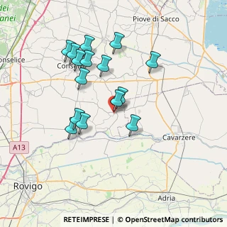 Mappa Via Moro Aldo, 35021 Agna PD, Italia (6.75067)