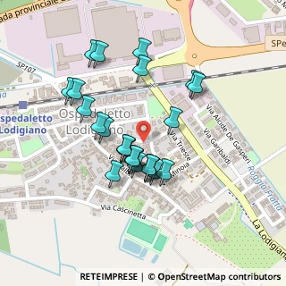 Mappa Via XXI Luglio, 26864 Ospedaletto Lodigiano LO, Italia (0.176)