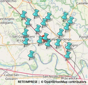 Mappa Via XXI Luglio, 26864 Ospedaletto Lodigiano LO, Italia (6.85526)