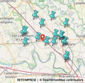 Mappa Via XXI Luglio, 26864 Ospedaletto Lodigiano LO, Italia (6.80294)