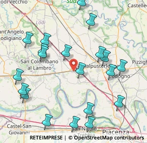 Mappa Via XXI Luglio, 26864 Ospedaletto Lodigiano LO, Italia (9.5345)