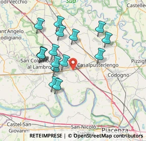 Mappa Via XXI Luglio, 26864 Ospedaletto Lodigiano LO, Italia (6.64188)