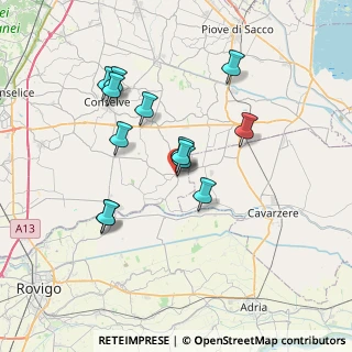Mappa Via Monsignor Carlo Liviero, 35021 Agna PD, Italia (6.32385)