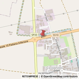 Mappa Via Giosuè Carducci,  2, 26030 Cicognolo, Cremona (Lombardia)