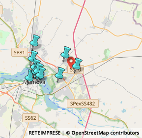 Mappa Via Don Puglisi, 46030 San Giorgio di Mantova MN, Italia (3.64154)