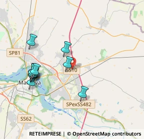 Mappa SS 10 Padana Inferiore, 46030 San Giorgio Bigarello MN, Italia (3.98091)