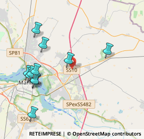 Mappa SS 10 Padana Inferiore, 46030 San Giorgio Bigarello MN, Italia (4.51818)