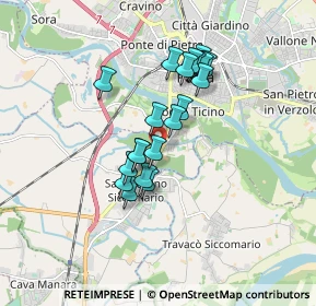 Mappa Via Bramante, 27100 Pavia PV, Italia (1.354)