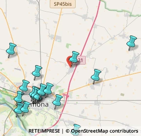 Mappa Via Alcide De Gasperi, 26043 Persichello CR, Italia (5.582)