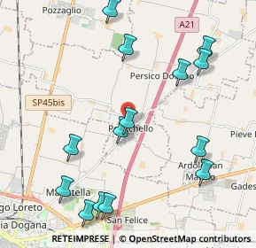 Mappa Via Alcide De Gasperi, 26043 Persichello CR, Italia (2.40071)