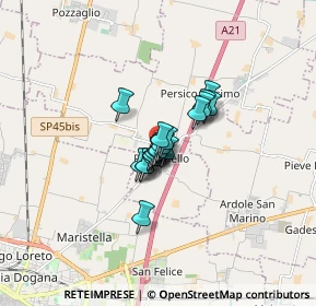 Mappa Via Alcide De Gasperi, 26043 Persichello CR, Italia (0.7985)