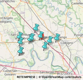 Mappa 26864 Ospedaletto Lodigiano LO, Italia (5.88818)