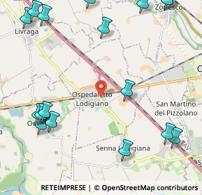 Mappa 26864 Ospedaletto Lodigiano LO, Italia (3.07353)