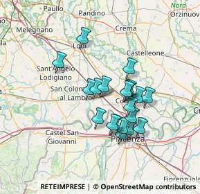 Mappa 26864 Ospedaletto Lodigiano LO, Italia (11.0475)