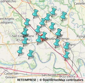 Mappa Via Ada Negri, 26864 Ospedaletto Lodigiano LO, Italia (6.7345)