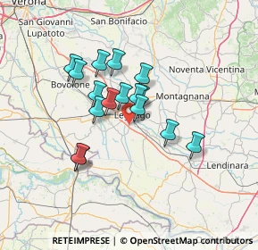 Mappa Via Leonia Pellini, 37045 Legnago VR, Italia (10.44438)