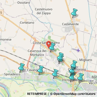 Mappa VIA CASTELLEONESE, 26022 Costa Sant'Abramo CR, Italia (2.70417)