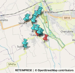 Mappa Via Alcide De Gasperi, 37052 Casaleone VR, Italia (1.3105)