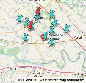 Mappa Via Sandro Pertini, 27010 Miradolo Terme PV, Italia (6.70286)